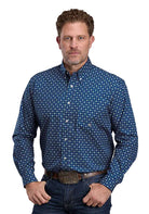 Roper Men's Night Sky Foulard Printed Long Sleeve Button Down Shirt 03-001-0326-6040