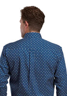 Roper Men's Night Sky Foulard Printed Long Sleeve Button Down Shirt 03-001-0326-6040