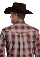 Roper Men's Long Sleeve Red Rock Plaid Button Down Shirt 03-001-0378-6076