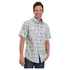 Men's Roper Short Sleeve Snap Patterned Shirt 03-002-0064-0474 - Crazy House Western Wear