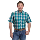 Men's Roper Short Sleeve Sunset Plaid Button Down Shirt 03-002-0378-3021