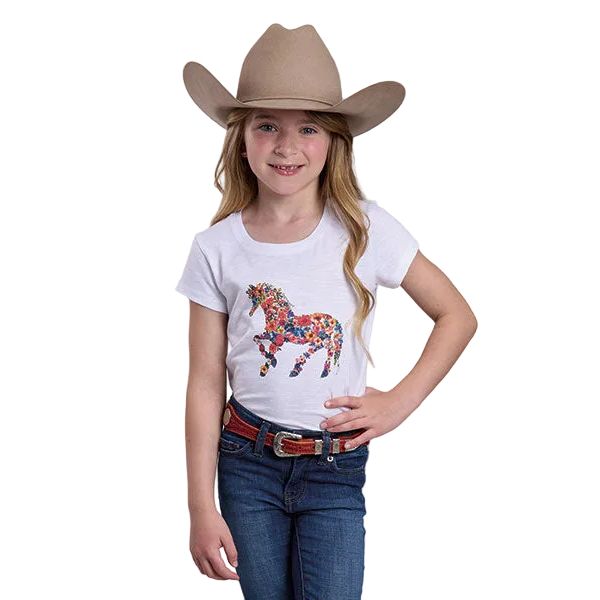 Gir's Roper Short Sleeve Print T-shirt 03-009-0513-2091