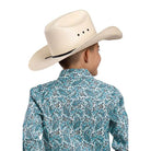 Boy's Roper Long Sleeve Turquoise Trail Paisley Snap Shirt 03-030-0225-4048