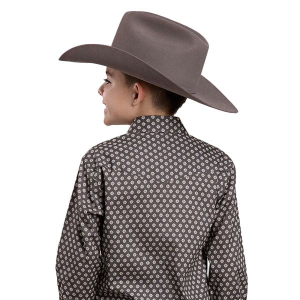 Boy's Roper Long Sleeve Amarillo Snap Allover Print 03-030-0225-6602