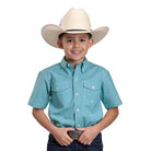 Boy's Roper Short Sleeve Amarillo Plaid Button Up Shirt 03-031-0378-3105