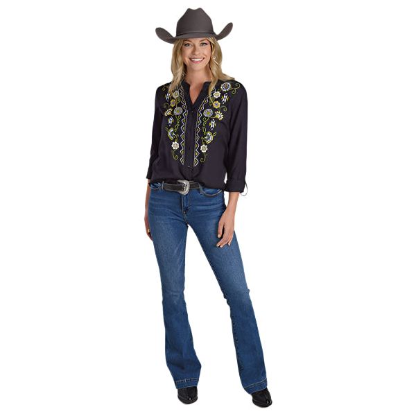 Women's Studio West Embroidered Blouse 03-050-0565-3052