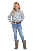 Girl's Long Sleeve Performance All Over Print Shirt 03-080-0064-0474