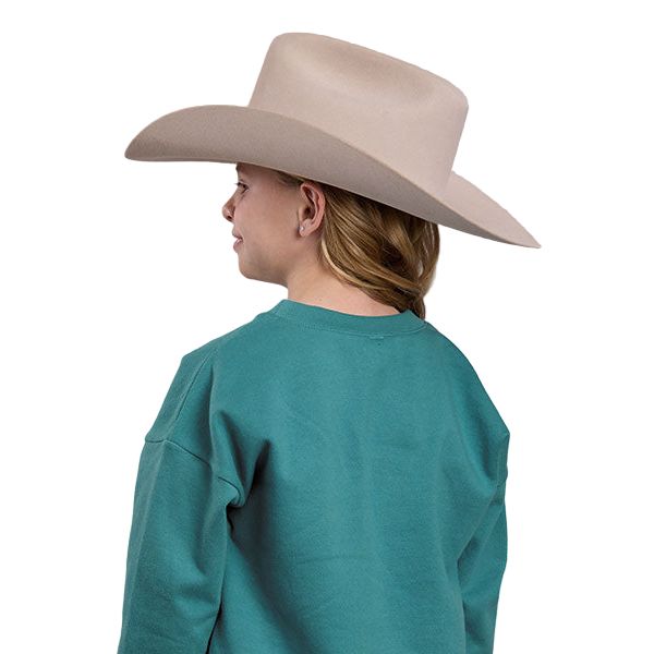 Girl's Roper Turquoise Knit Sweatshirt 03-089-0514-6172