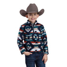 Boy's Roper Multicolor Fleece Aztec Pullover 03-095-0250-6638
