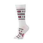 Women's Boot Doctor White Crew Southwest Designed Socks 0419505-M