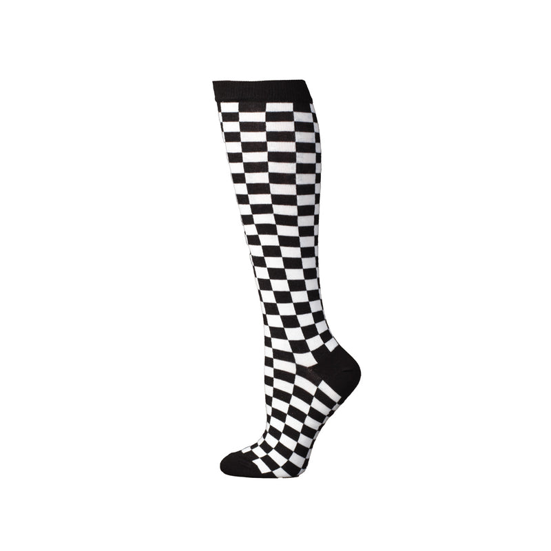Boot Doctor Women's Over The Calf Checkered Socks 422762