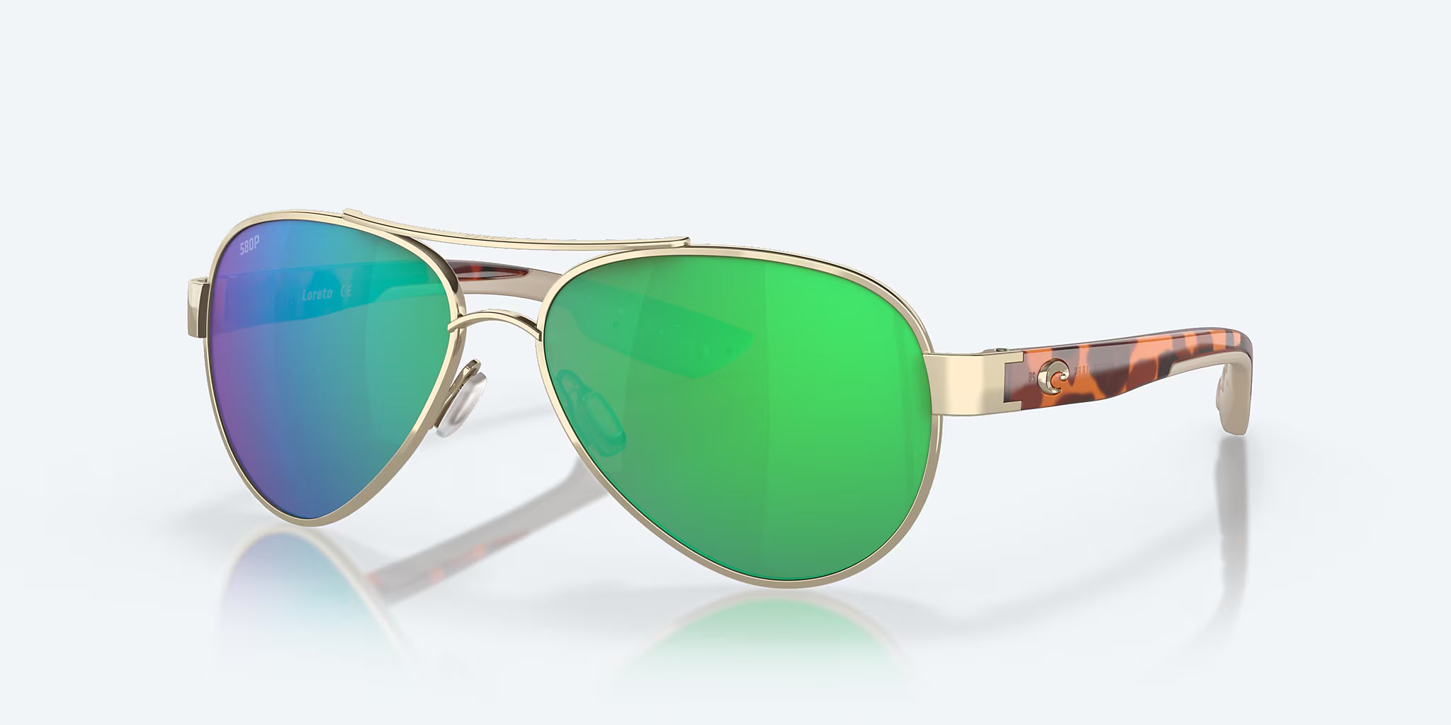 Costa Loreto Rose Gold with Green Polarized Lenses 06S4006-RG