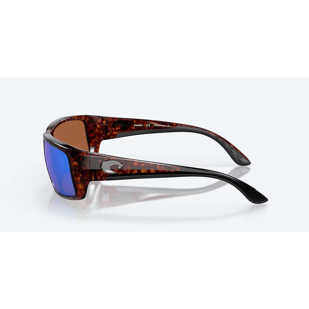 Costa Fantail Sunglasses with Tortoise Frame and Green Polarized Lenses TF 10 OGMP