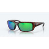 Costa Fantail Sunglasses with Tortoise Frame and Green Polarized Lenses TF 10 OGMP