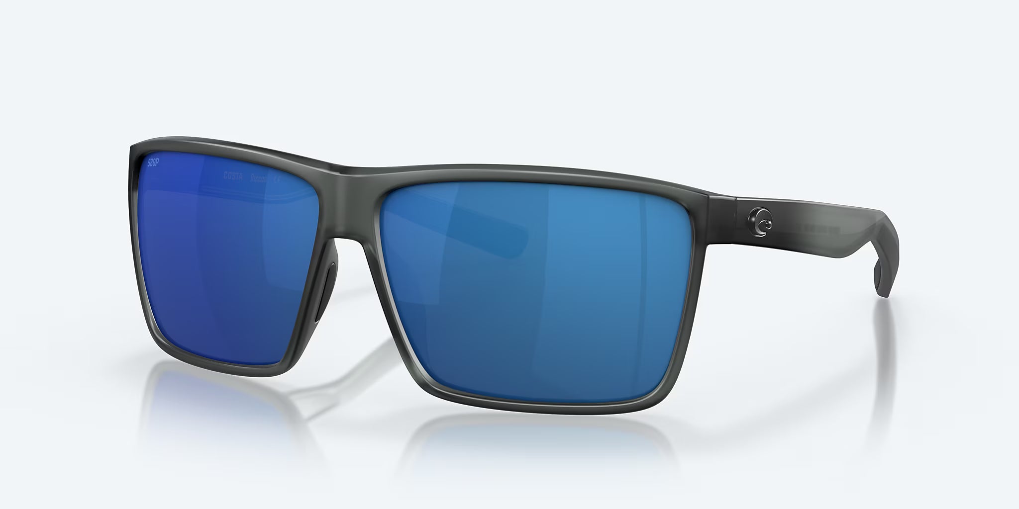 Costa Rincon Matte Smoke Crystal with Blue Polarized Lenses 06S9018