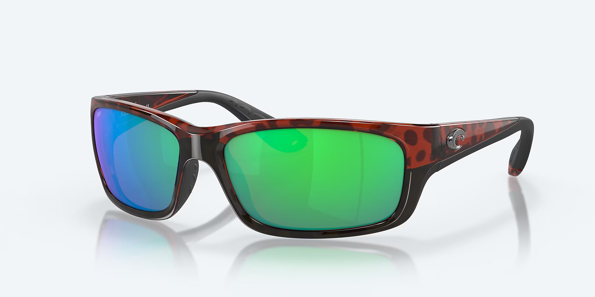 Costa Jose Tortoise with Green 580P Polarized Sunglasses JO 01 OBMP