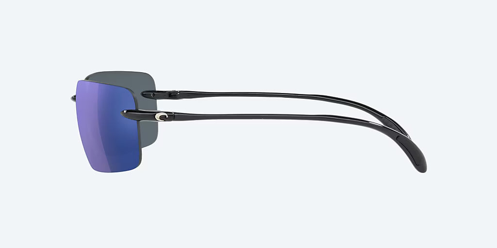 Costa Gulf Shore Shiny Black with Blue Polarized Lenses 06S9074-GULF