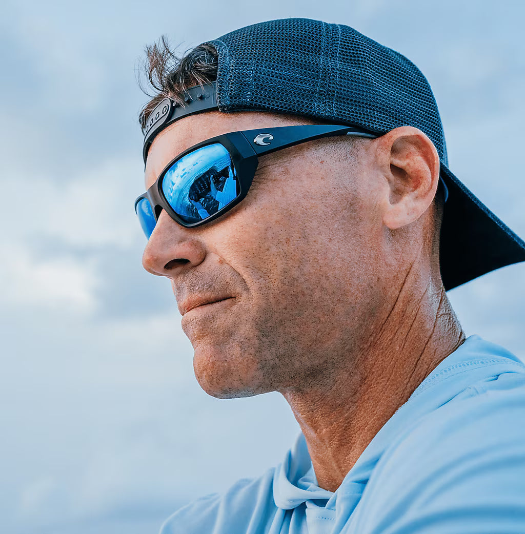 Costa Tailfin Matte Black with Blue Polarized Lenses 06S9113-TAILFIN60