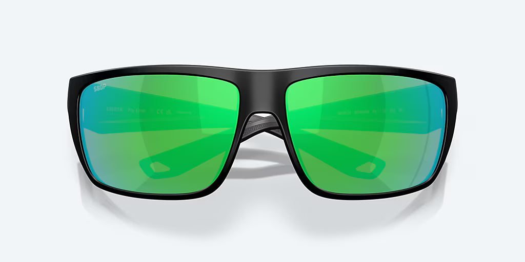 Costa Fly Line Matte Black With Green Polarized Lenses 06S9129-BLK