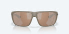 Costa Fly Line Matte Sand with Copper Silver Polarized Sunglasses 06S9129-9129