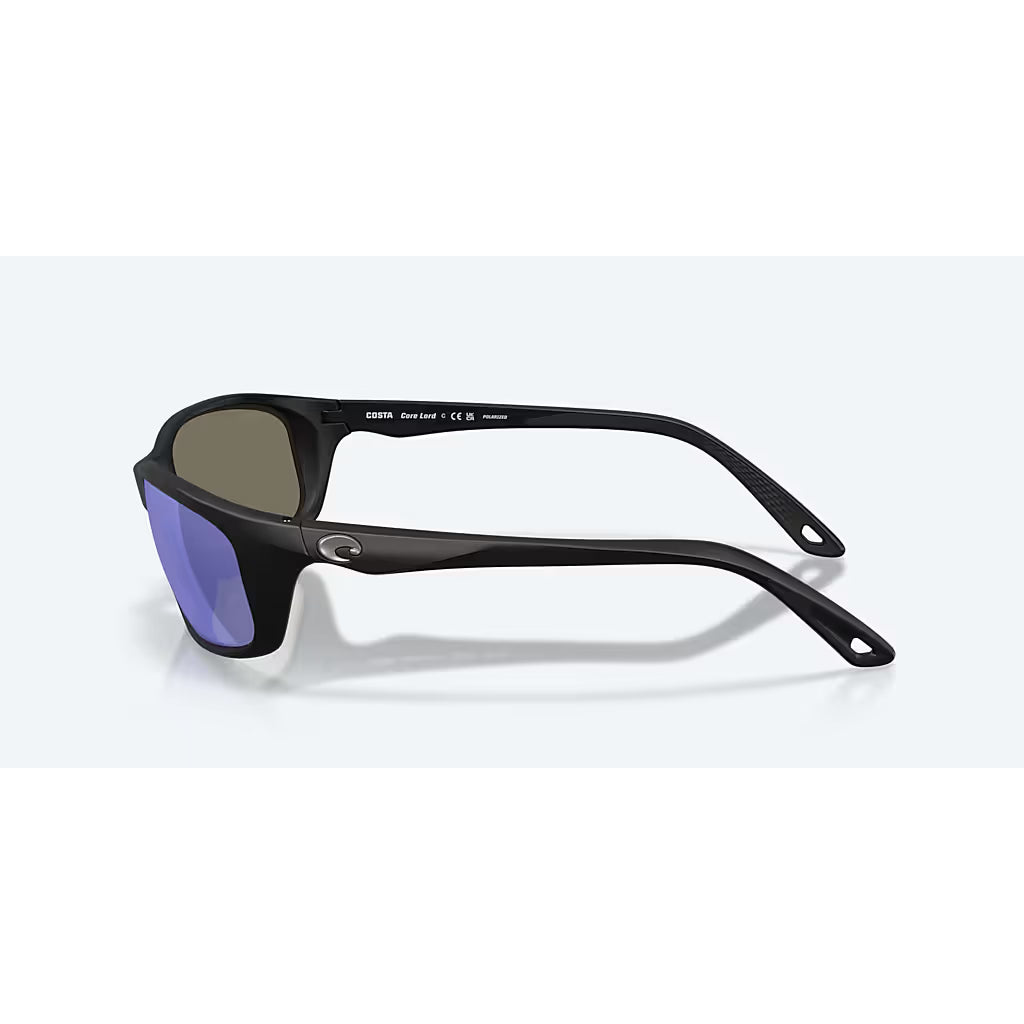 Costa Brine II Matte Black with Blue Polarized Lenses 06S9134