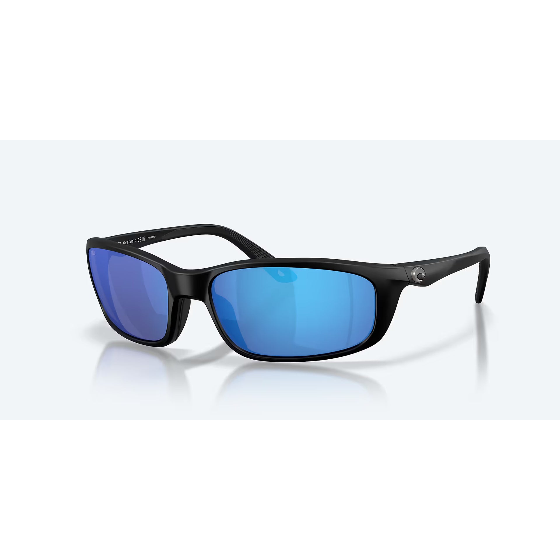 Costa Brine II Matte Black with Blue Polarized Lenses 06S9134