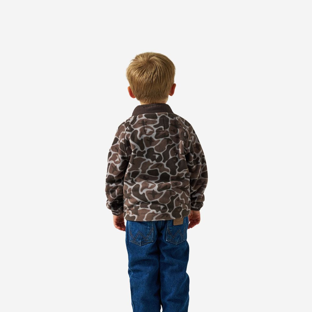 Burlebo Boy's Mallard Mayhem Camo Microfleece Y-MICFZJ-MMAYC-B