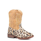Girl's Toddler Roper Leopard Print Glitter Vamp Boot 