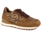 Women's Roper Brown Cow Suede and Western Stitch Casual Shoes 09-021-1797-3794