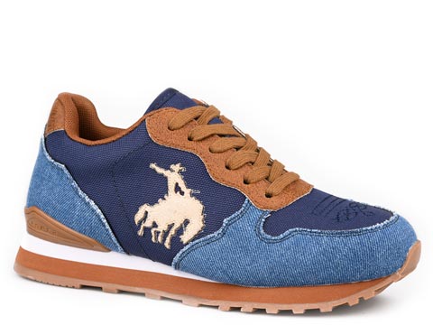 Roper Women's Denim Blue Giddy Up Shoes 09-021-1797-3851