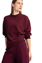 Rae Mode Women's Modal Scuba Luxe Crew Neck Top