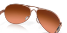 Oakley Feedback Rose Gold Frame with Brown Gradient Lenses OO4079-4659