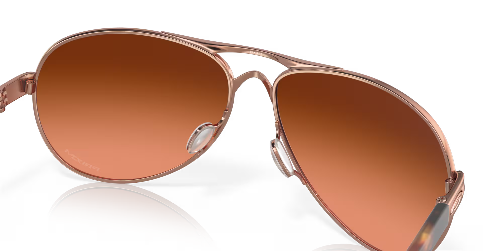 Oakley Feedback Rose Gold Frame with Brown Gradient Lenses OO4079-4659