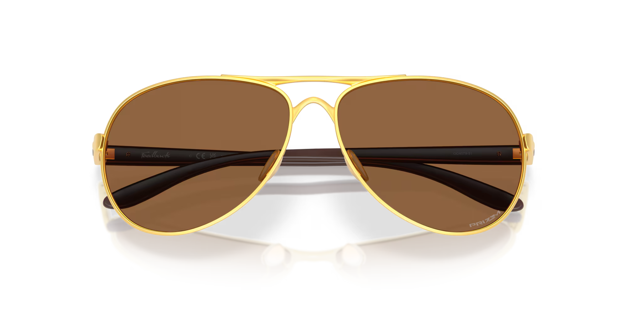 Oakley Feedback Satin Gold Frame with Prizm Bronze Lenses 0OO4079-40795159