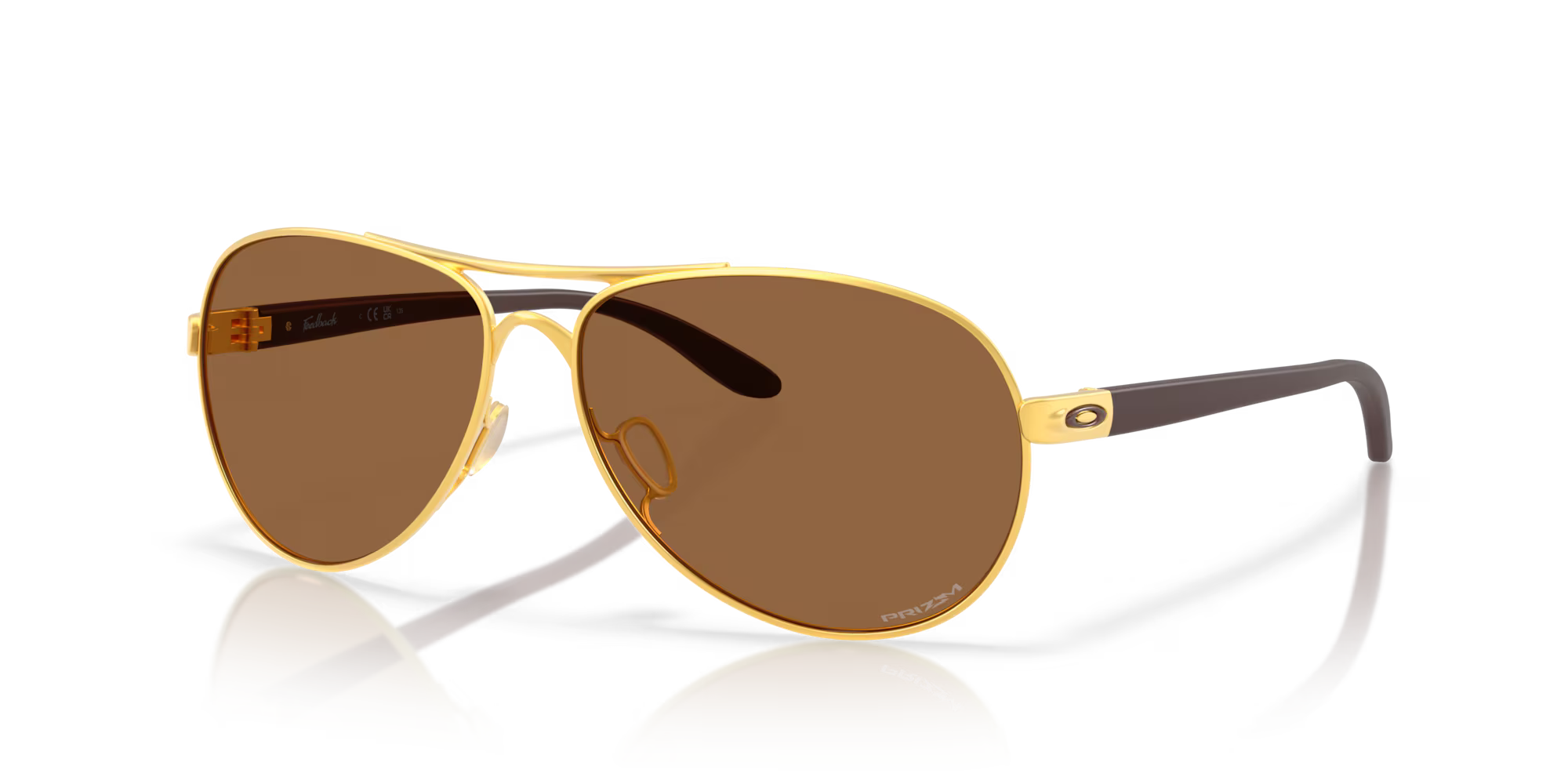 Oakley Feedback Satin Gold Frame with Prizm Bronze Lenses 0OO4079-40795159