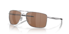 Oakley Gauge 8 Polished Chrome Frame with Tungsten Polarized Lenses OO4124-0962