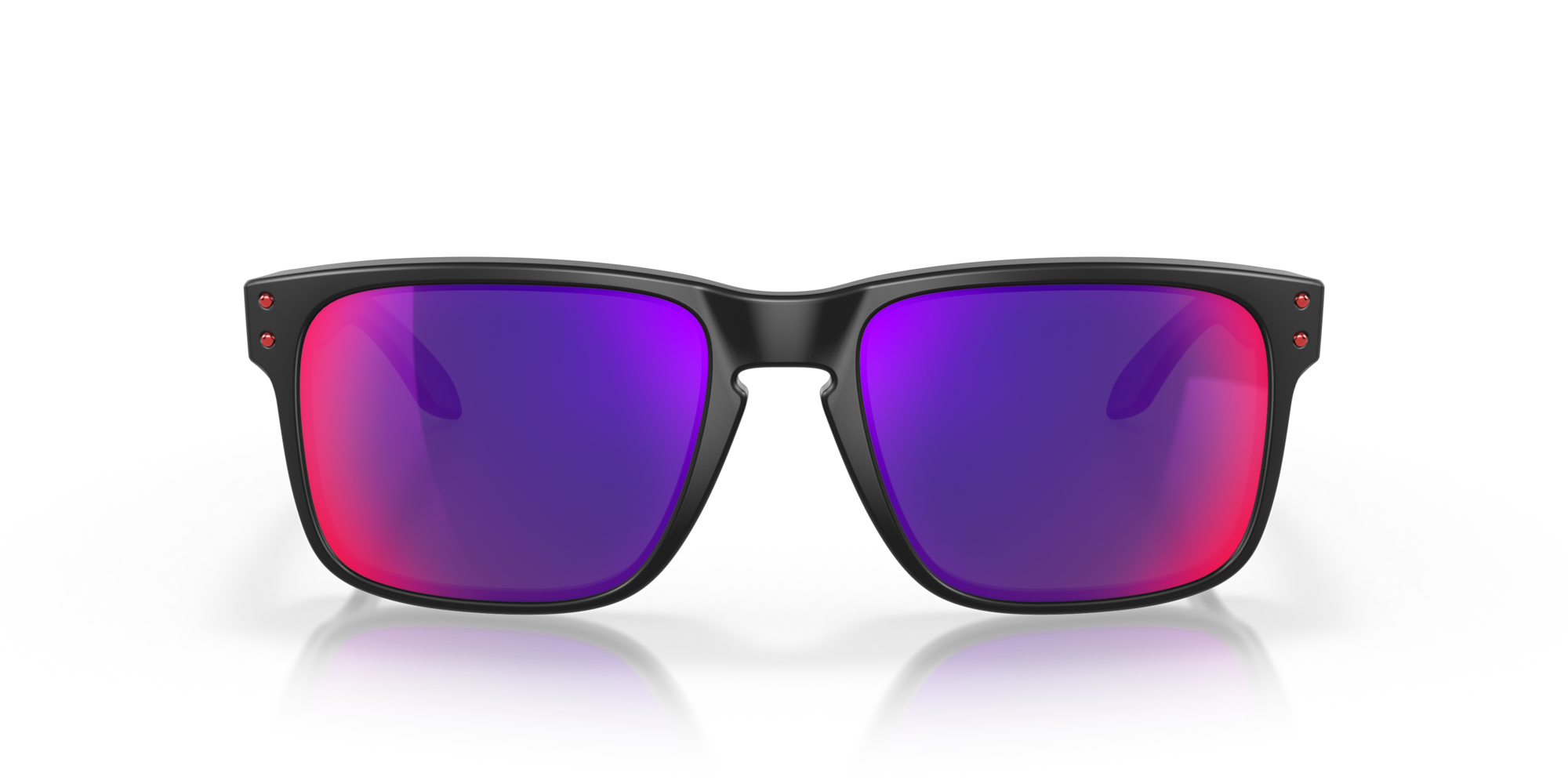 Oakley Holbrook Matte Black Frame with red Iridium Lenses OO9102-36