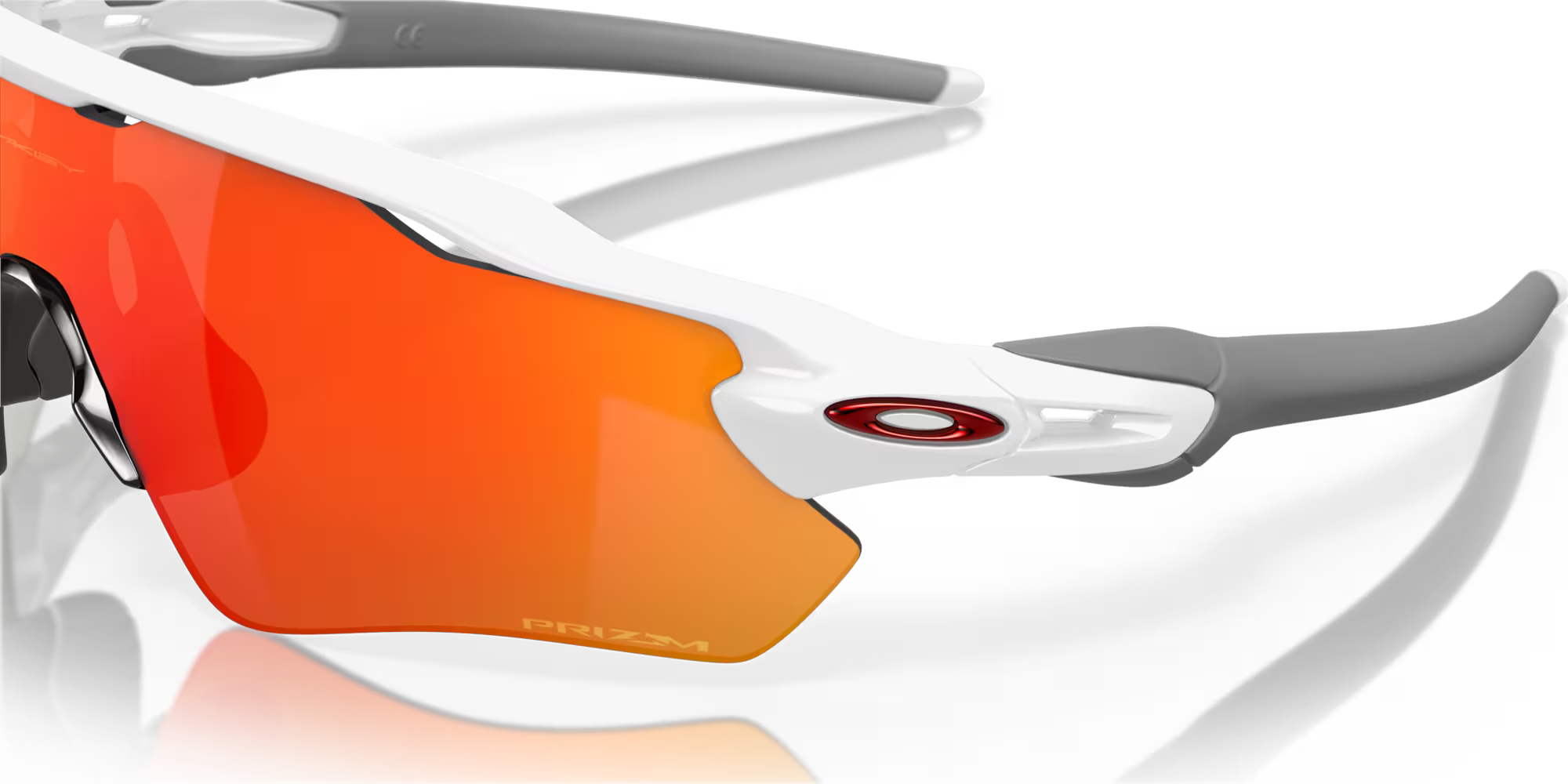Oakley Radar EV Path Polished White Frame with Prizm Ruby Lenses OO9208-7238