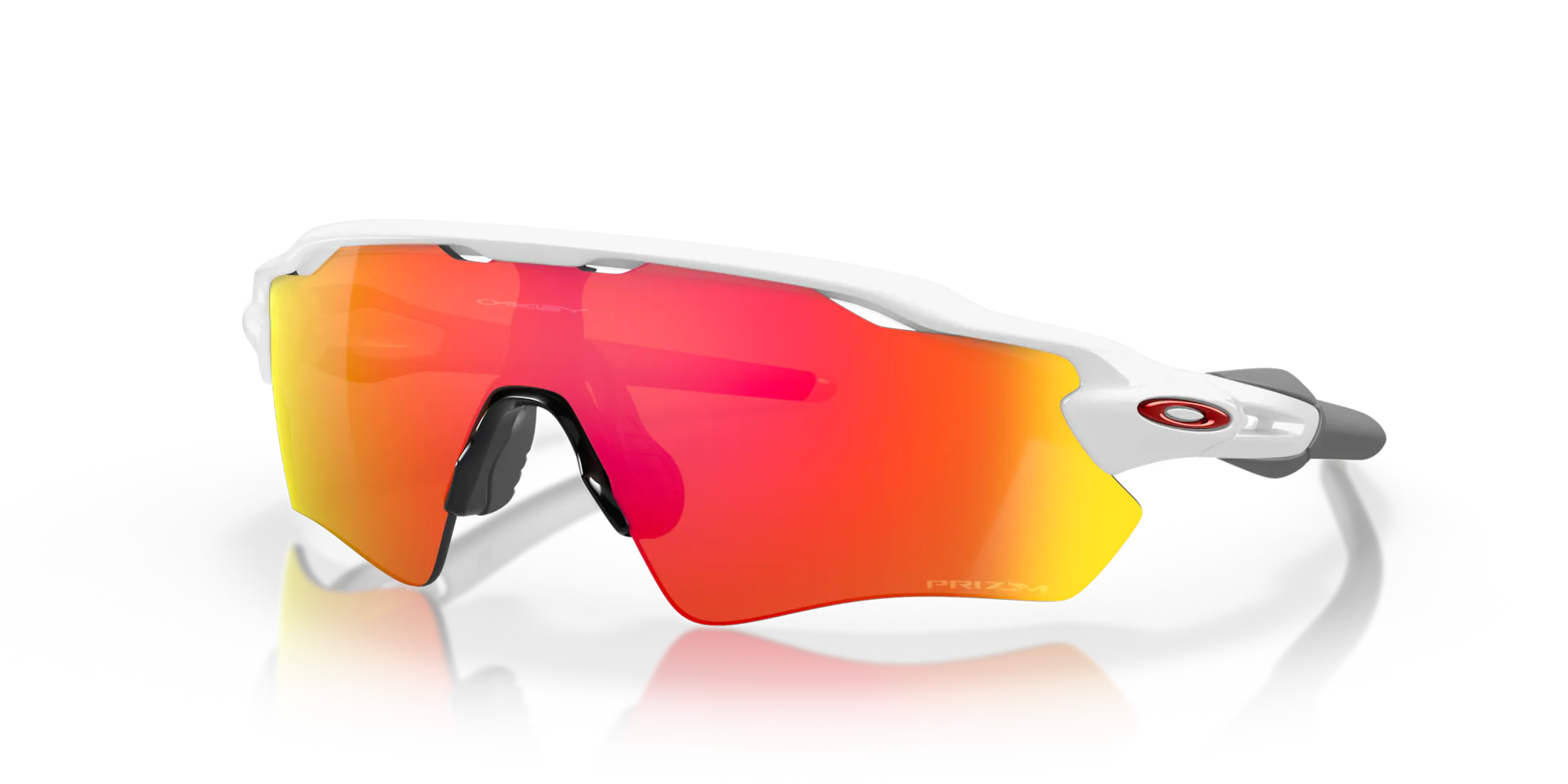 Oakley Radar EV Path Polished White Frame with Prizm Ruby Lenses OO9208-7238