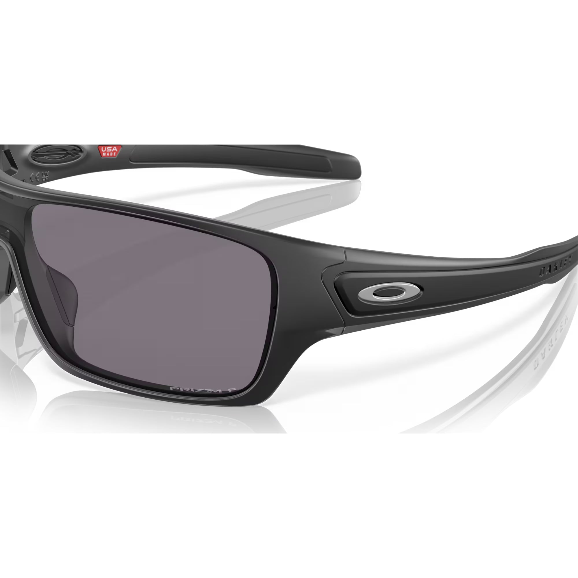 Oakley Turbine Rotor Glasses with Matte Black Frame and Gray Polarized Lenses 0OO9307-93072832