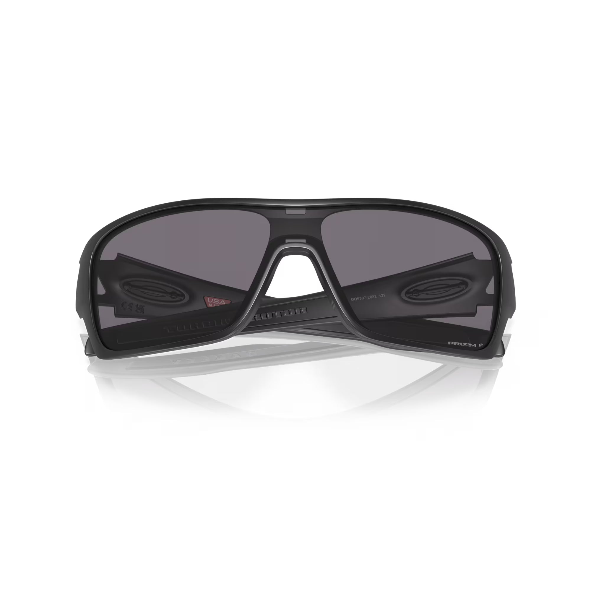 Oakley Turbine Rotor Glasses with Matte Black Frame and Gray Polarized Lenses 0OO9307-93072832