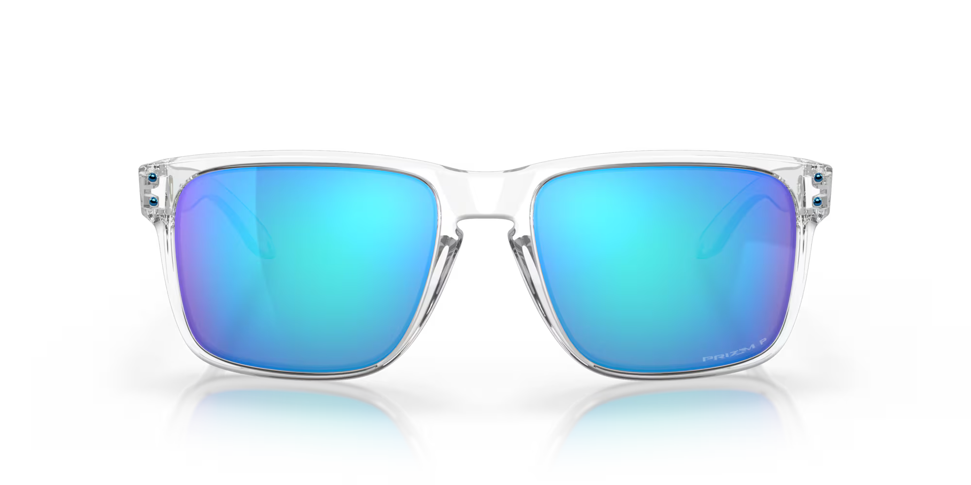 Oakley Holbrook XL Clear Frame with Prizm Sapphire Polarized Lenses 0OO9417-0759