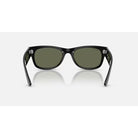 Ray-ban Mega Wayfarer II Polished Black Frame with Green Polarized Lenses 0RB0832S-901-5855