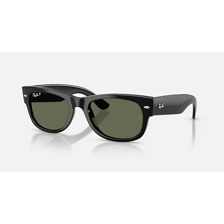 Ray-ban Mega Wayfarer II Polished Black Frame with Green Polarized Lenses 0RB0832S-901-5855