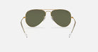Ray-Ban Gold and Green Aviator Classic Sunglasses RB3025-001/58