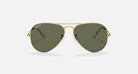 Ray-Ban Gold and Green Aviator Classic Sunglasses RB3025-001/58