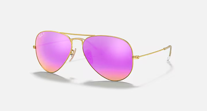Ray-Ban Pink Aviator Flash Lens Sunglasses RB3025-112/1Q