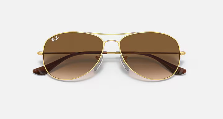 Ray-Ban Arista Gold Cockpit Sunglasses 0RB3362-001/51