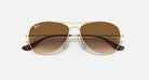 Ray-Ban Arista Gold and Light Brown Gradient Sunglasses ORB3362-001