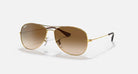 Ray-Ban Arista Gold Cockpit Sunglasses 0RB3362-001/51
